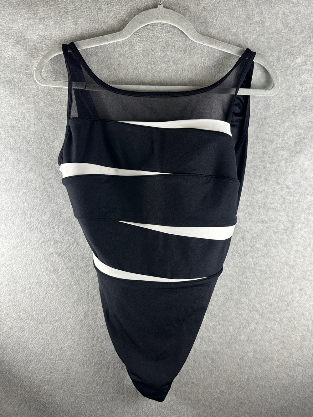 Longitude Black & White One-Piece Swimwear